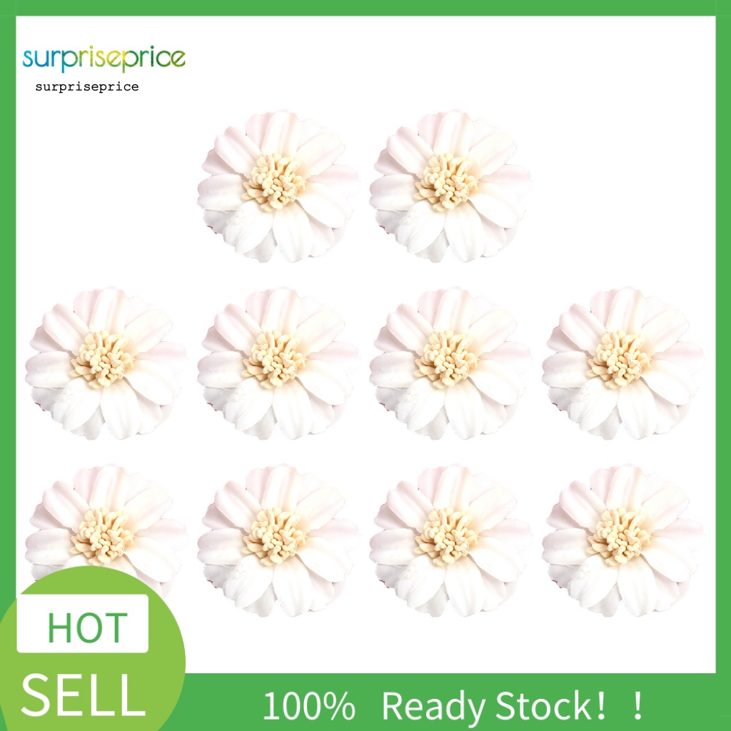 Set 10 Bông Hoa Giả Bằng Lụa Chống Nước Dùng Trang Trí Tiệc Cưới