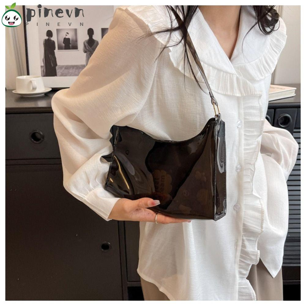 PINEVN Túi Xách Trong Suốt Kiểu Dáng Đơn Giản Hợp Thời Trang