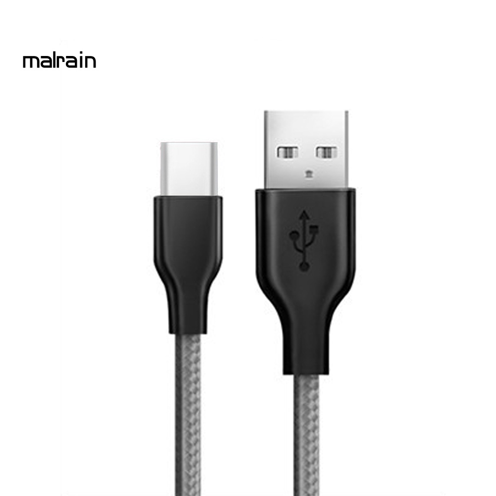 Dây Cáp Sạc Nhanh Micro USB / Type C Bằng Nylon Bện Dài 1m Dành Cho Điện Thoại Di Động