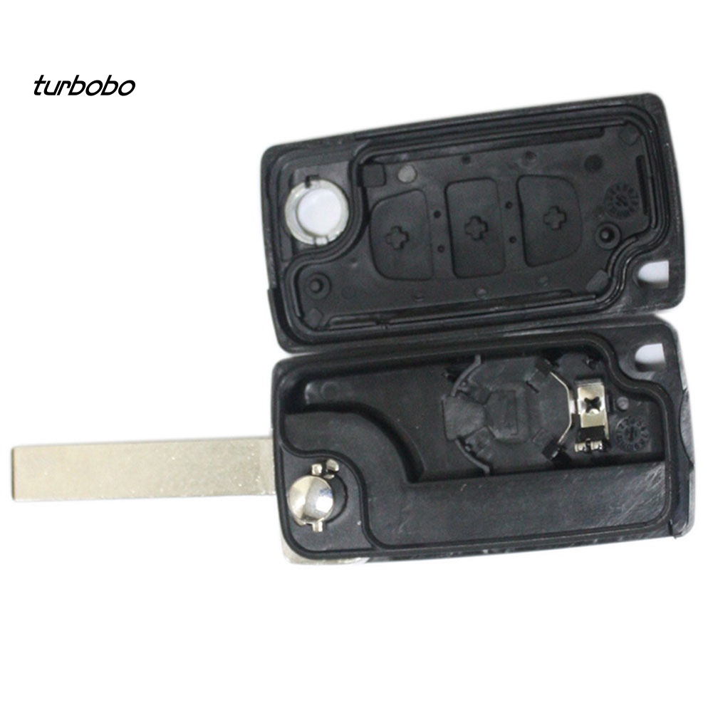 Vỏ ChìA KhóA ĐiềU KhiểN Từ Xa, 3 NúT BấM Cho Xe Peugeot 207 307cc 308 SW