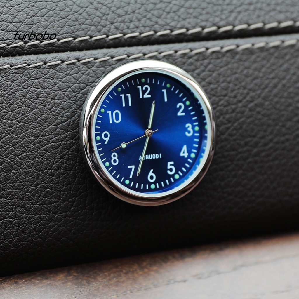 Turbobo Đồng Hồ Kỹ Thuật Số Hình Tròn Chịu Nhiệt Độ Cao / Thấp Dạ Quang Gắn Bảng Điều Khiển Xe Hơi