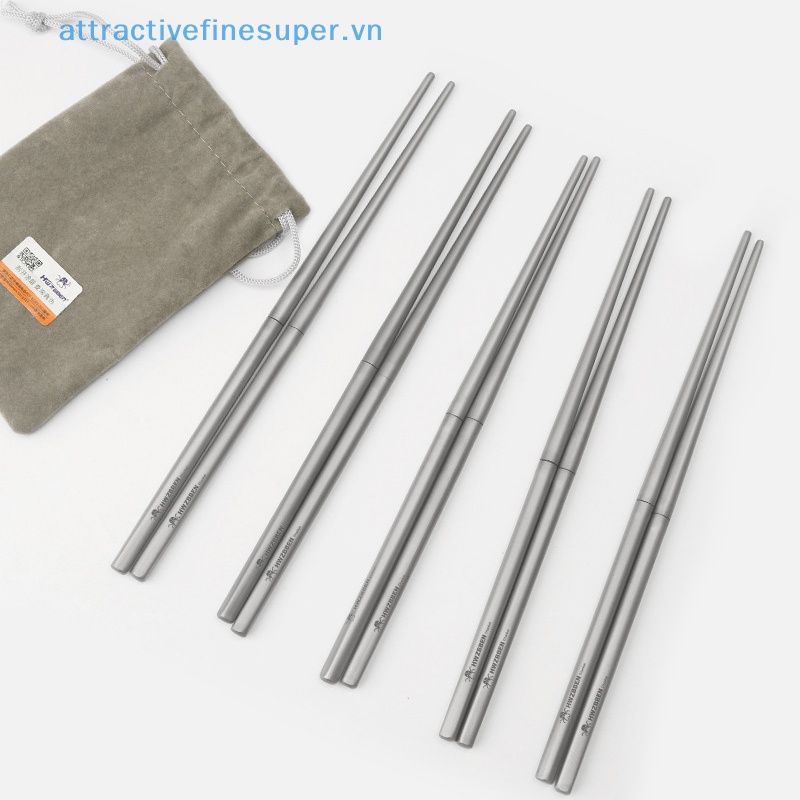 Bộ Dụng Cụ Bàn Ăn Bằng Titan Có Thể Gấp Gọn Tiện Dụng Mang Theo Du Lịch Cắm Trại