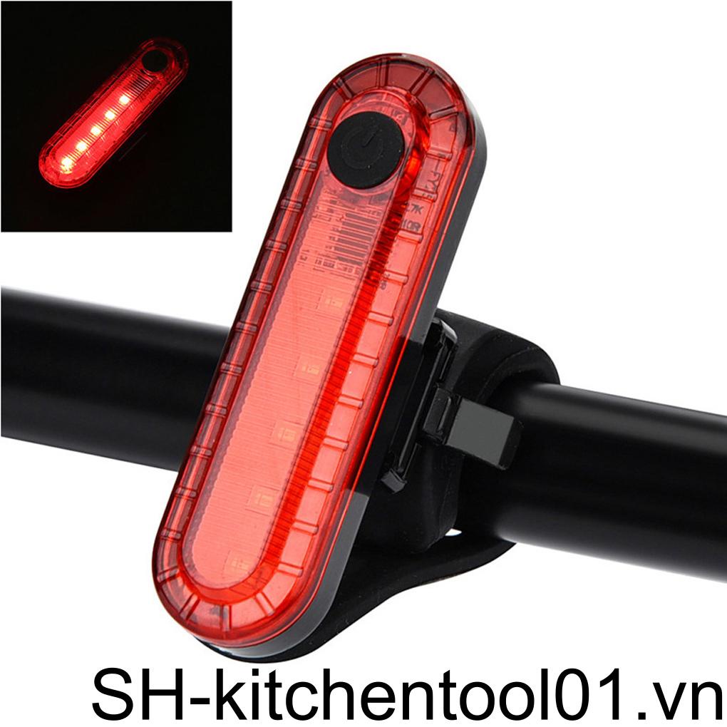 Đèn LED Sạc USB Chống Thấm Nước Gắn Đuôi Xe Đạp