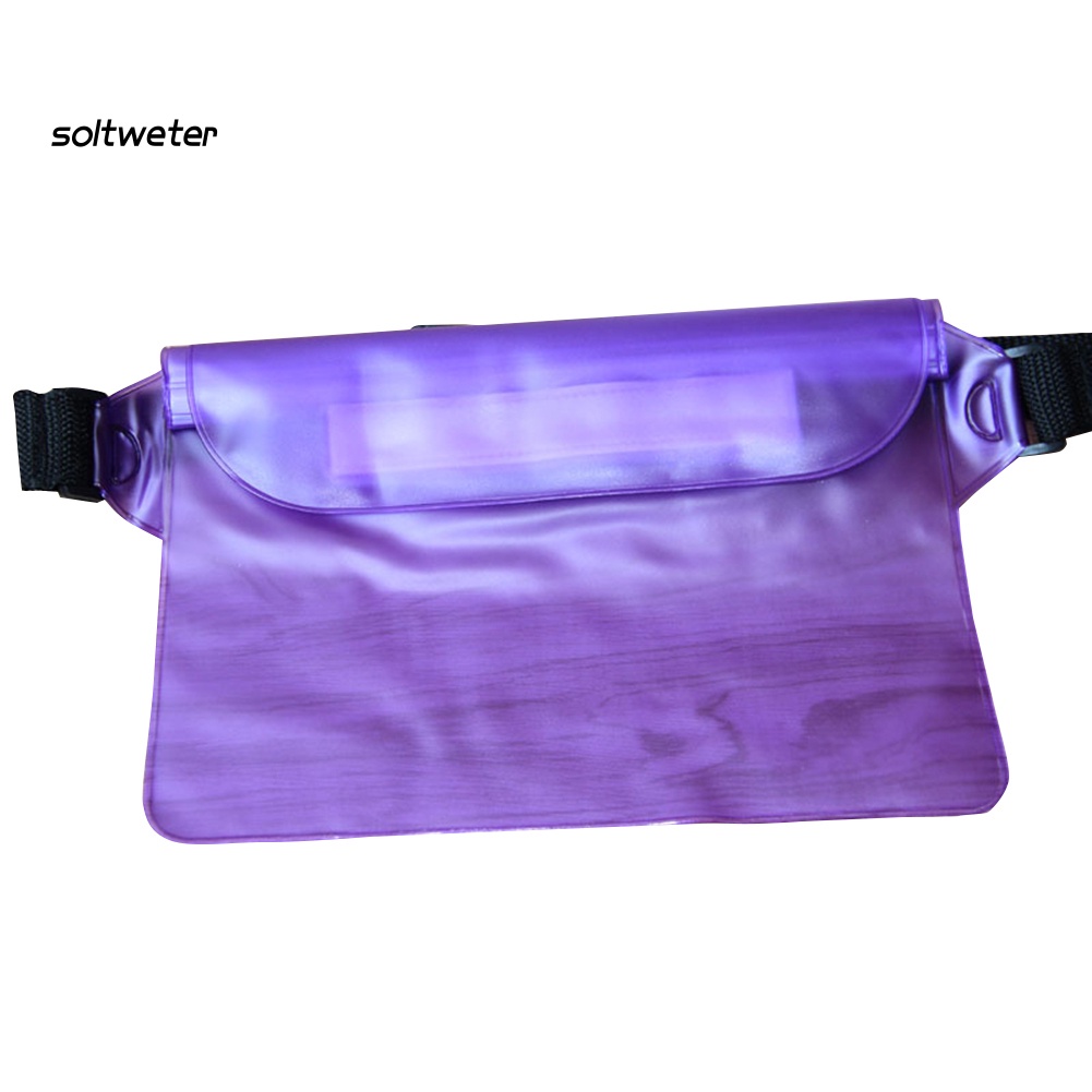 Túi Đeo Hông Bằng PVC Trong Suốt Chống Thấm Nước Có Thể Điều Chỉnh Tiện Dụng Cho Nam Và Nữ