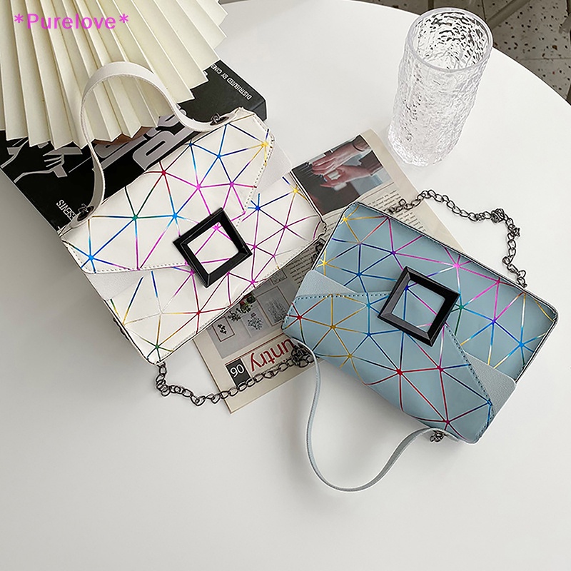 Túi Đeo Chéo Da PU Trong Suốt Thời Trang Dành Cho Nữ Mới