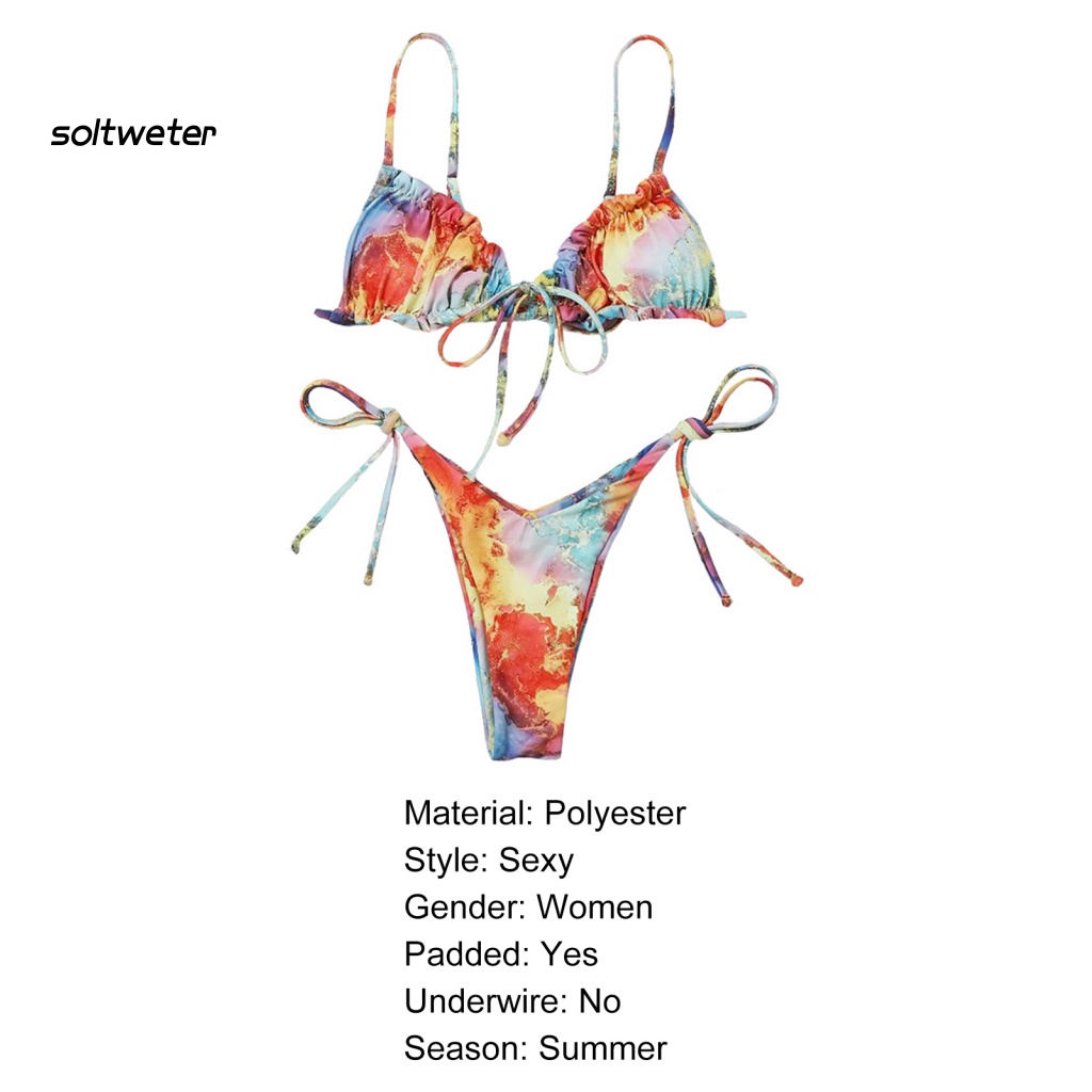 Bộ Đồ Bơi Bikini Hai Mảnh In Họa Tiết Thời Trang Mùa Hè Quyến Rũ Cho Nữ