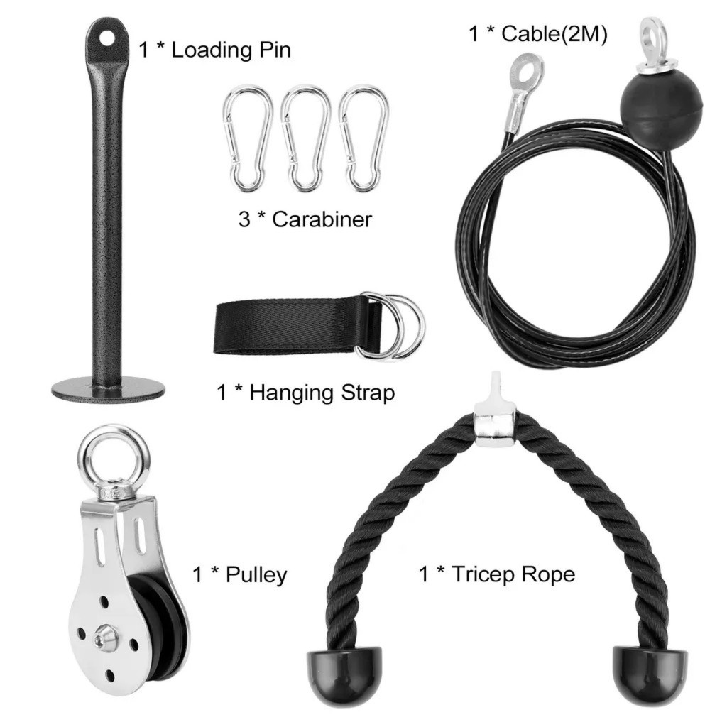 Bộ Dây Cáp Ròng Rọc Tập Gym Tại Nhà  ĐenSport