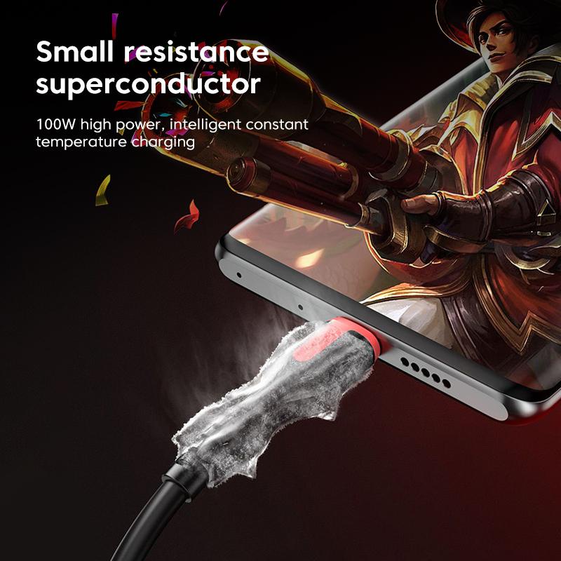 Dây Cáp Sạc Nhanh 6A 100W 3 Trong 1 Chuyên Dụng Cho Xe Hơi