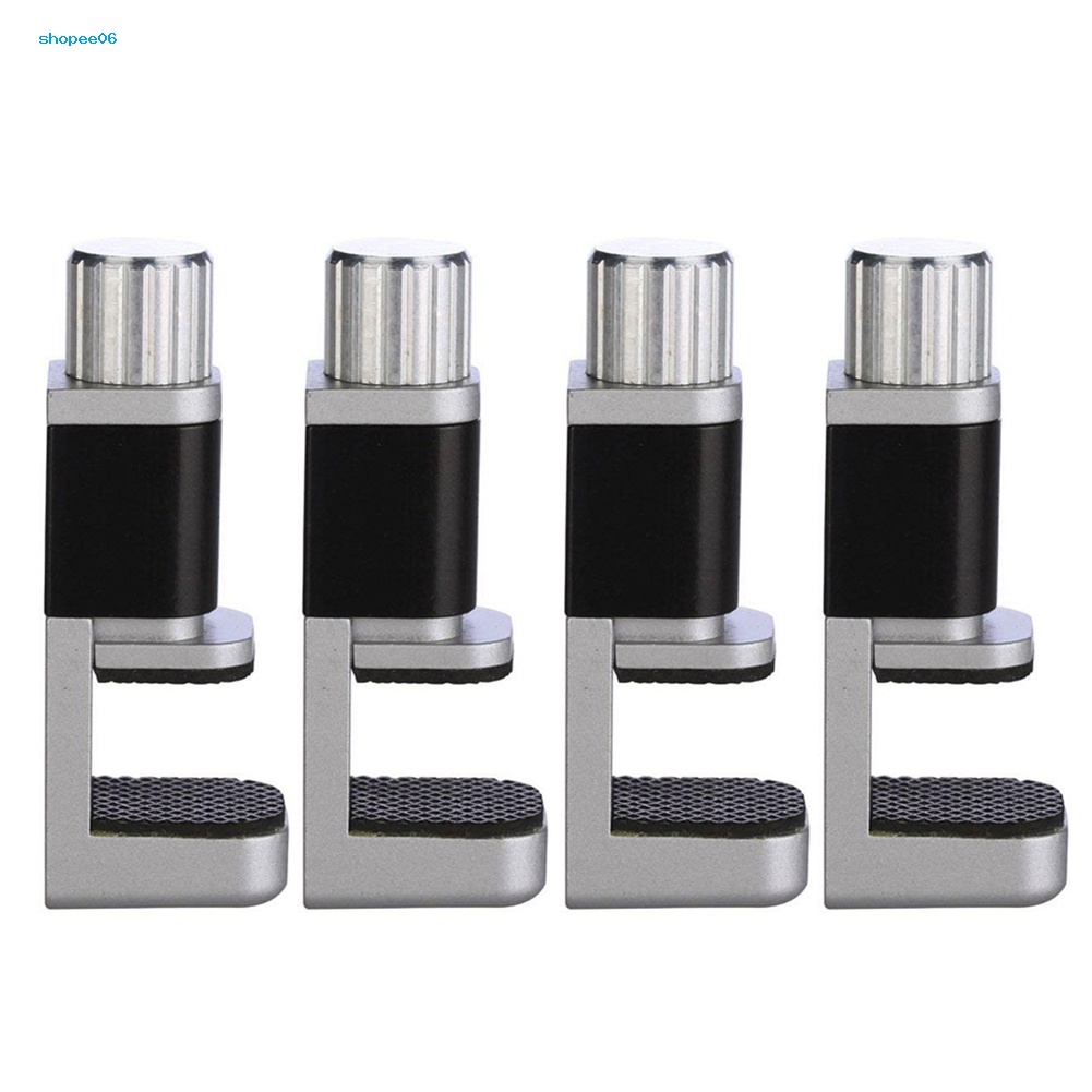 Set 4 Kẹp Cao Su Cố Định Màn Hình LCD Điện Thoại Chống Trượt Bằng Nhôm Tùy Chỉnh Chuyên Nghiệp