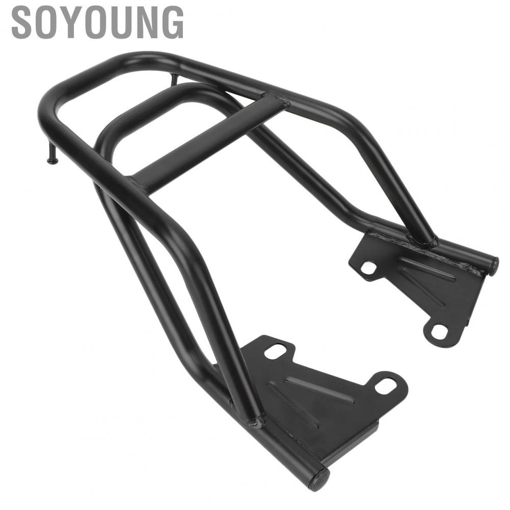 Soyoung Motorcycle Rear Handrail Rack Luggage Box Holder Iron Black Replacement for Grom MSX125 M3 Case Carrier