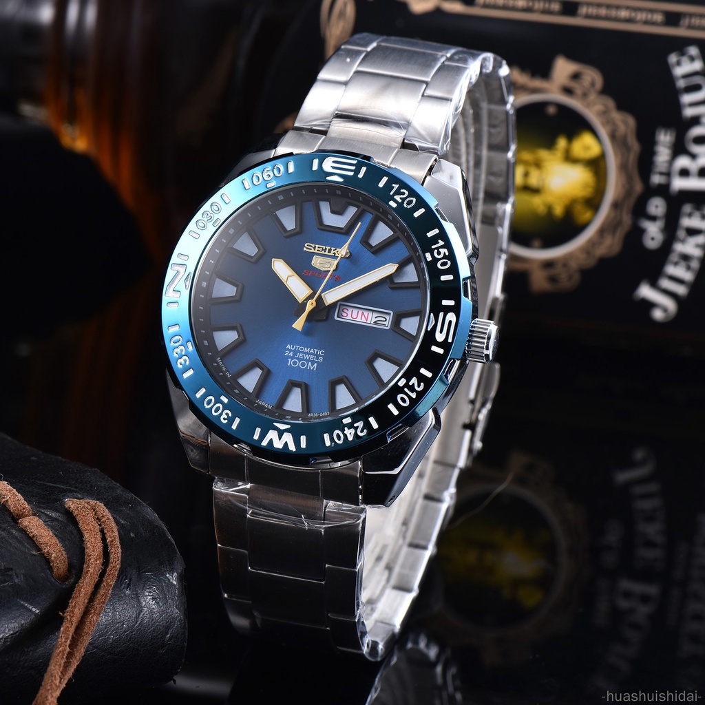 Đồng Hồ Đeo Tay Máy Quartz Dây Thép Thời Trang Lịch Lãm Cho Nam