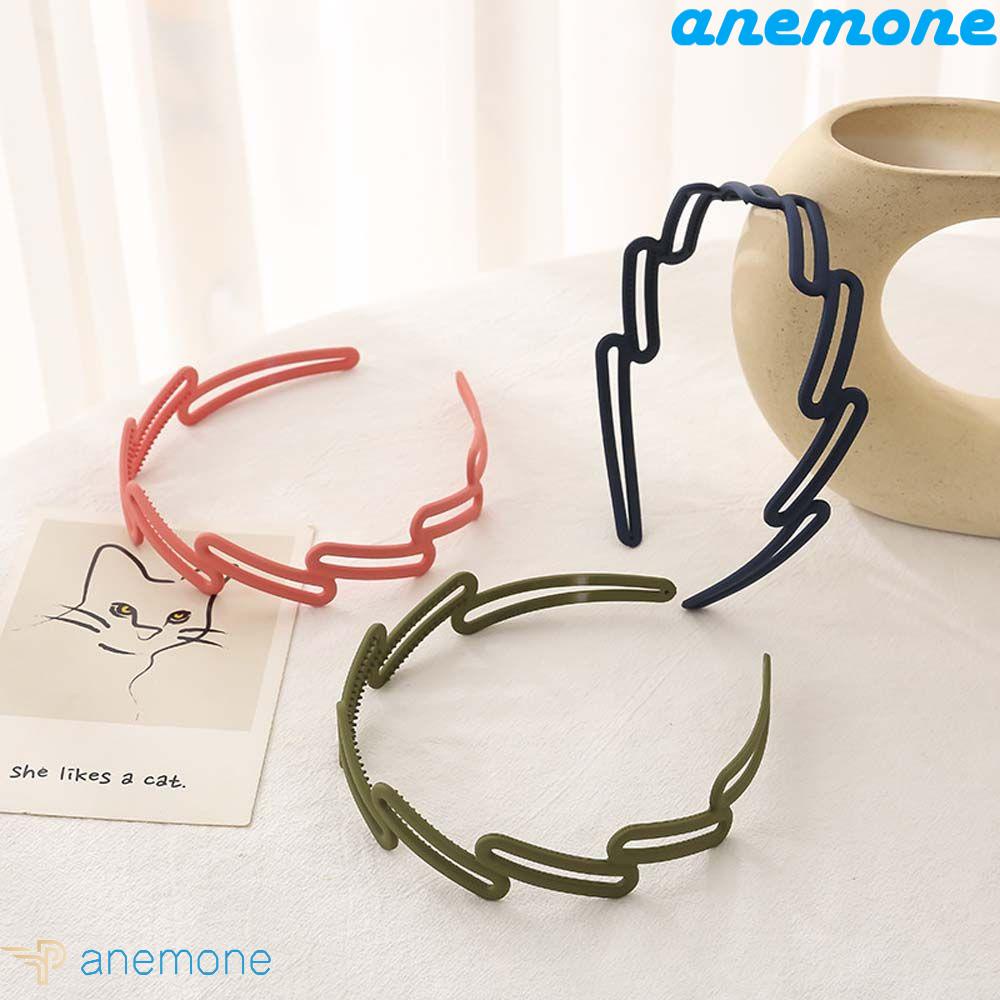 ANEMONE Băng Đô Cài Tóc Bằng Resin Màu Sắc Ngọt Ngào Có Thể Gấp Gọn Cho Nam / Nữ