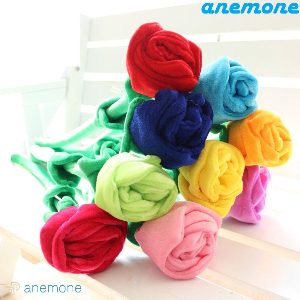 ANEMONE Bó Hoa Hồng Nhồi Bông Mềm Mại Dùng Trang Trí Nhà Cửa / Tiệc Cưới DIY