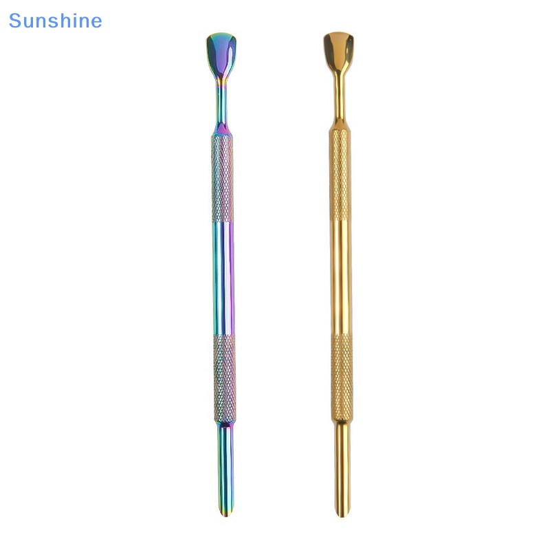 1 Cây Đẩy Biểu Bì Hai Đầu Bằng Thép Không Gỉ Dùng Trang Trí Móng Tay Chống Trượt