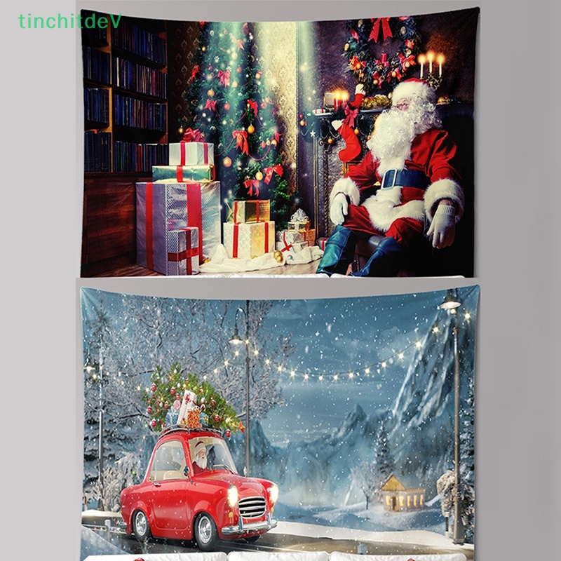 Thảm Treo Tường Trang Trí Chủ Đề Giáng Sinh 100 * 75CM