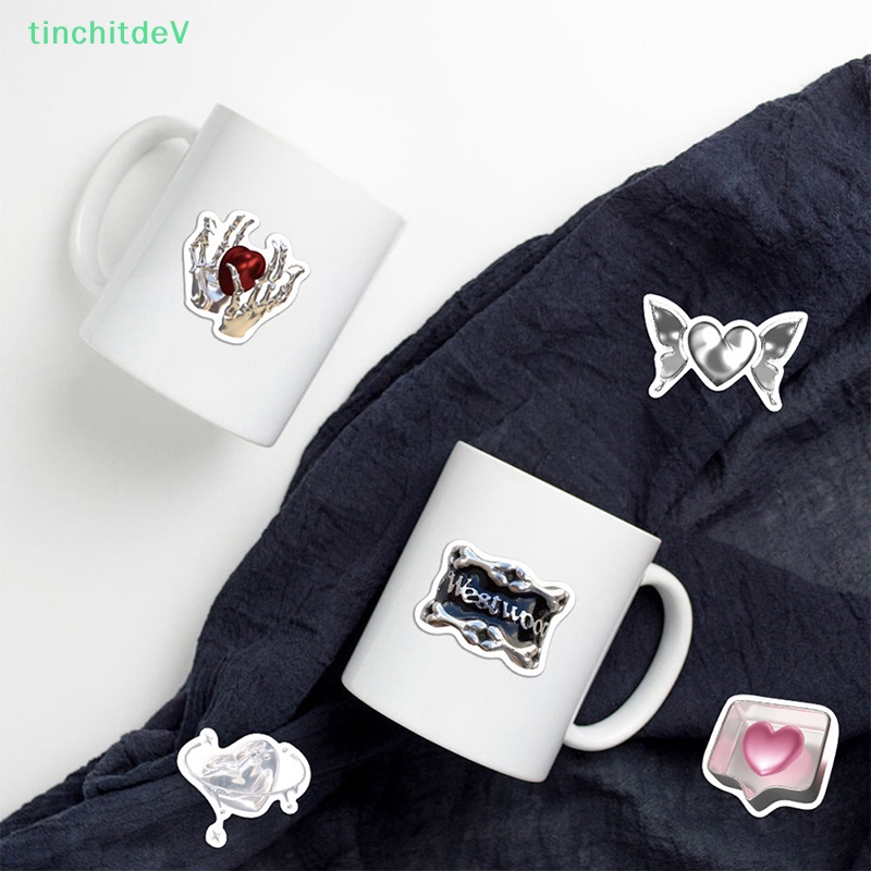 Bộ 66 Miếng Dán Màu Bạc Phong Cách Graffiti Hiện Đại Đơn Giản Trang Trí Vali / Laptop