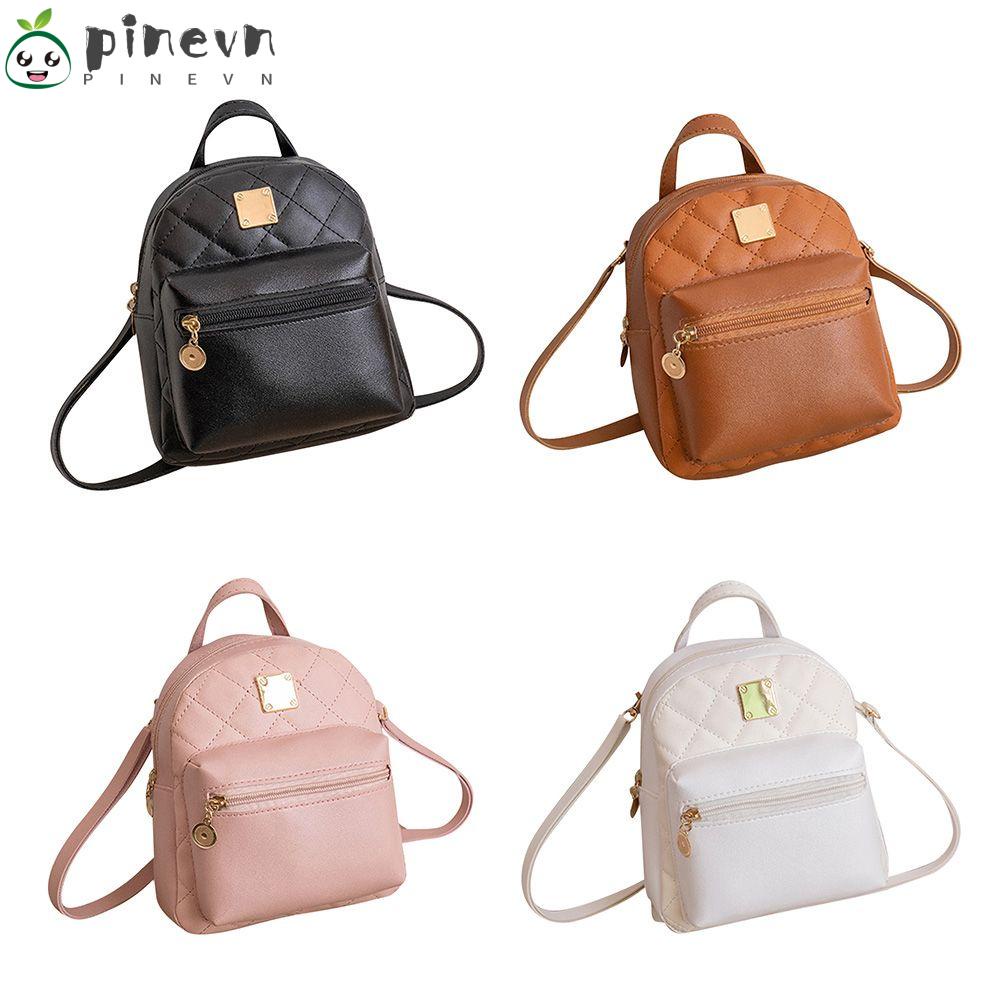 PINEVN Ba Lô Da PU Mini Chống Thấm Nước