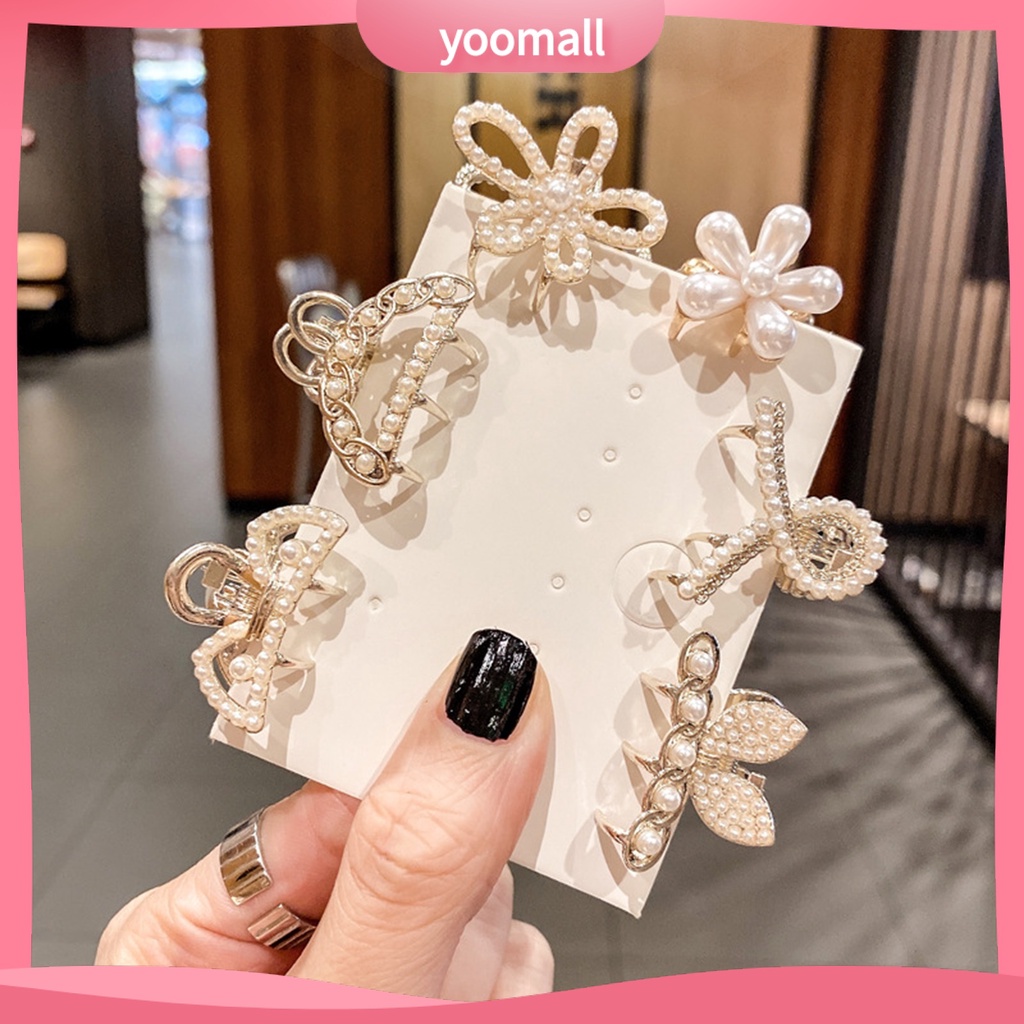 Kẹp Tóc Đính Ngọc Trai Giả Mini Xinh Xắn Thời Trang Cho Nữ