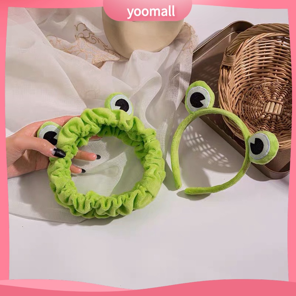 Set 2 Kẹp Tóc Hình Chú Ếch Vui Nhộn Co Giãn Dành Cho Nữ