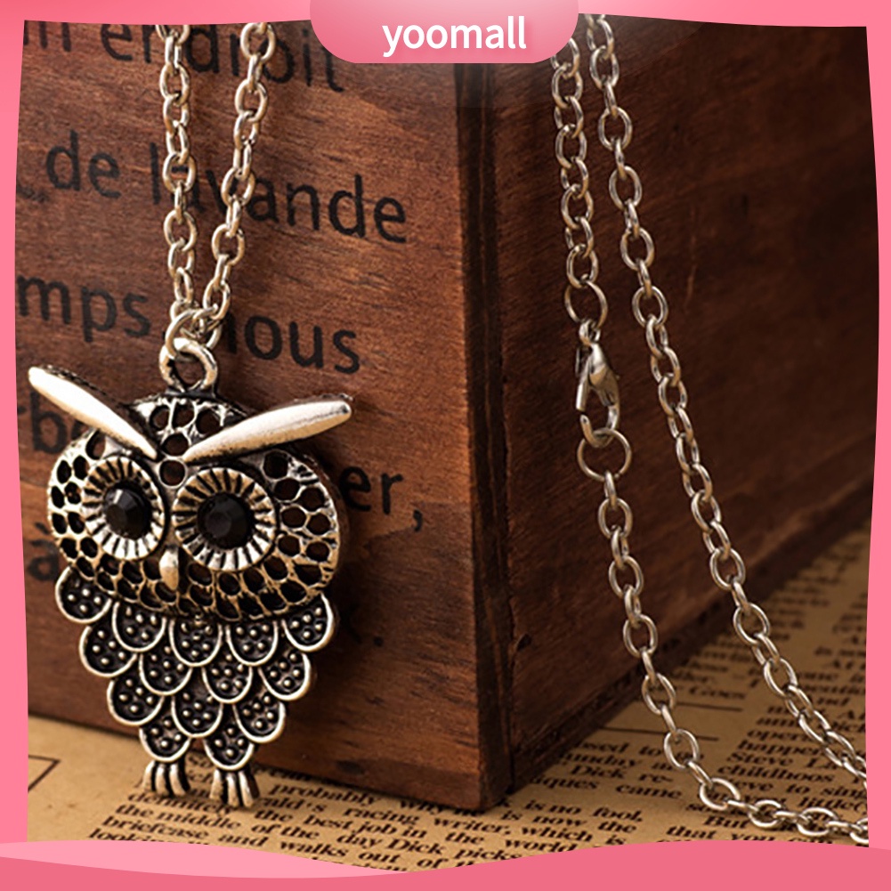 Vòng cổ Mặt Hình Cú Mèo Dễ Thương Phong Cách Vintage