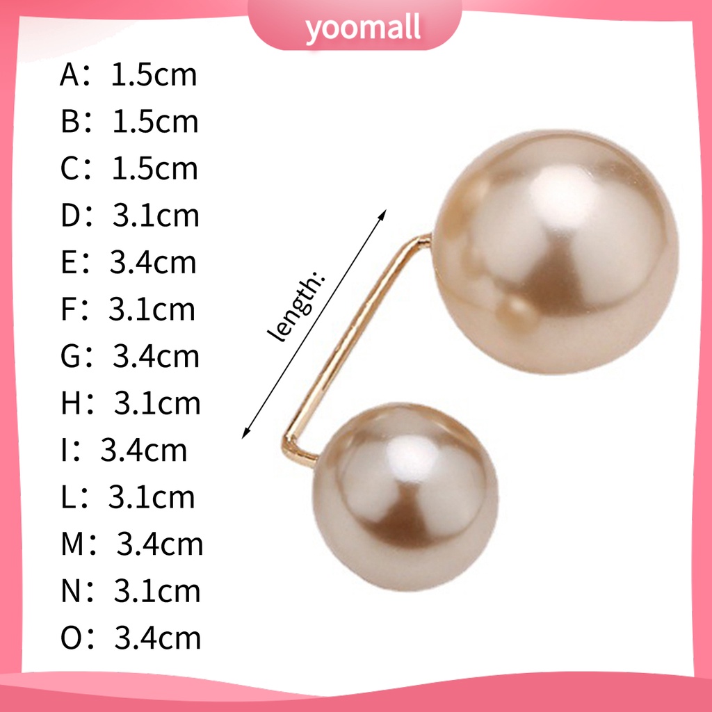 [YM] Trâm Cài Áo Cố Định Quần Áo Đính Ngọc Trai Nhân Tạo Duyên Dáng Đơn Giản Cổ Điển