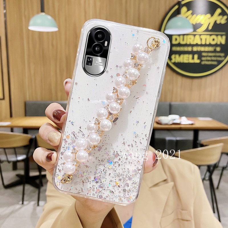 Ốp Điện Thoại Mềm Trang Trí Kim Tuyến Kèm Dây Đeo Cho OPPO Reno10 Pro + Plus 5G Reno 10 Reno10Pro + OPPO A78 NFC 4G 2023