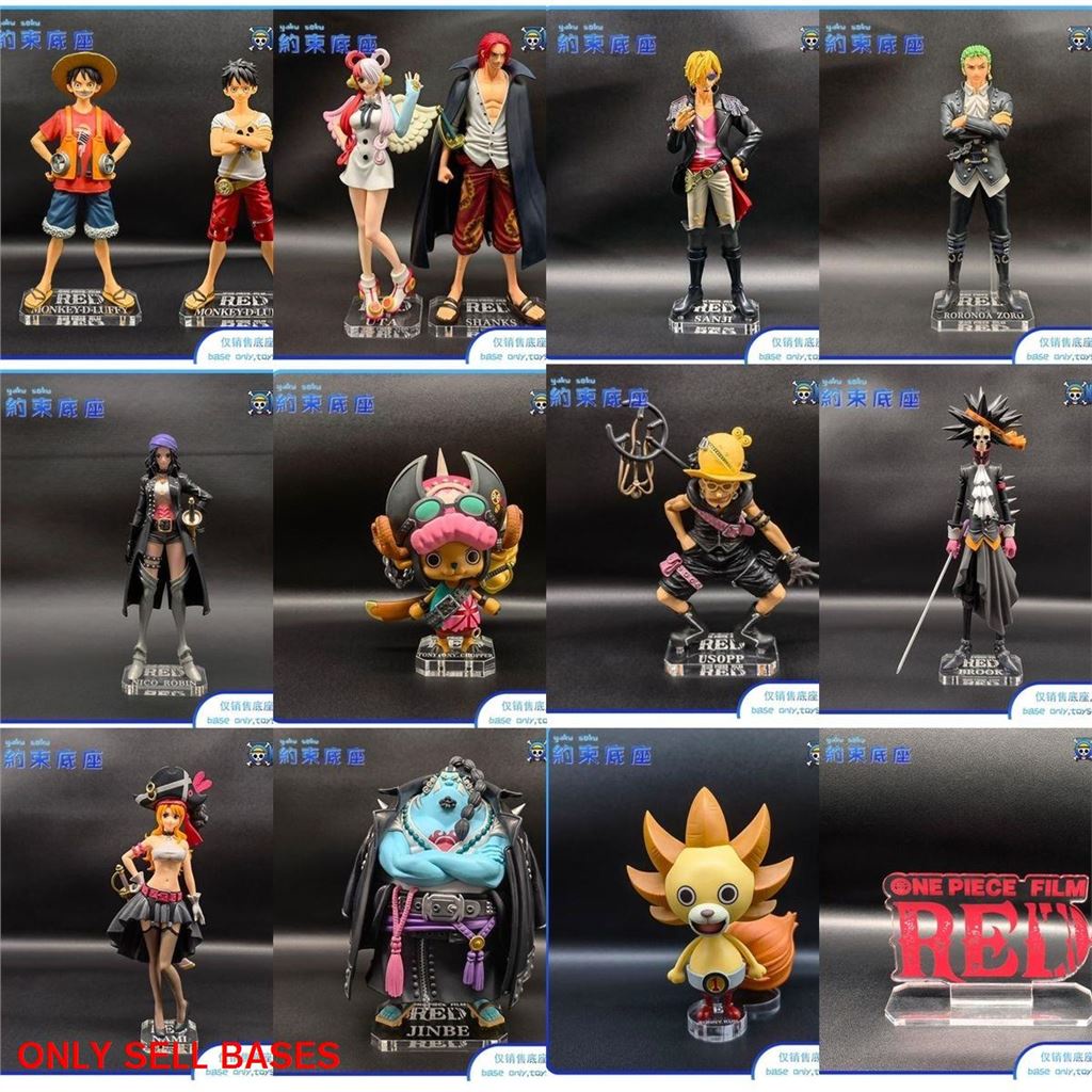 [Sản phẩm không chứa model] Chân Đế Mô Hình Luffy nami zoro robin sanji brook chopper usopp franky DXF RED ONE PIECE Bằng Acrylic Trong Suốt