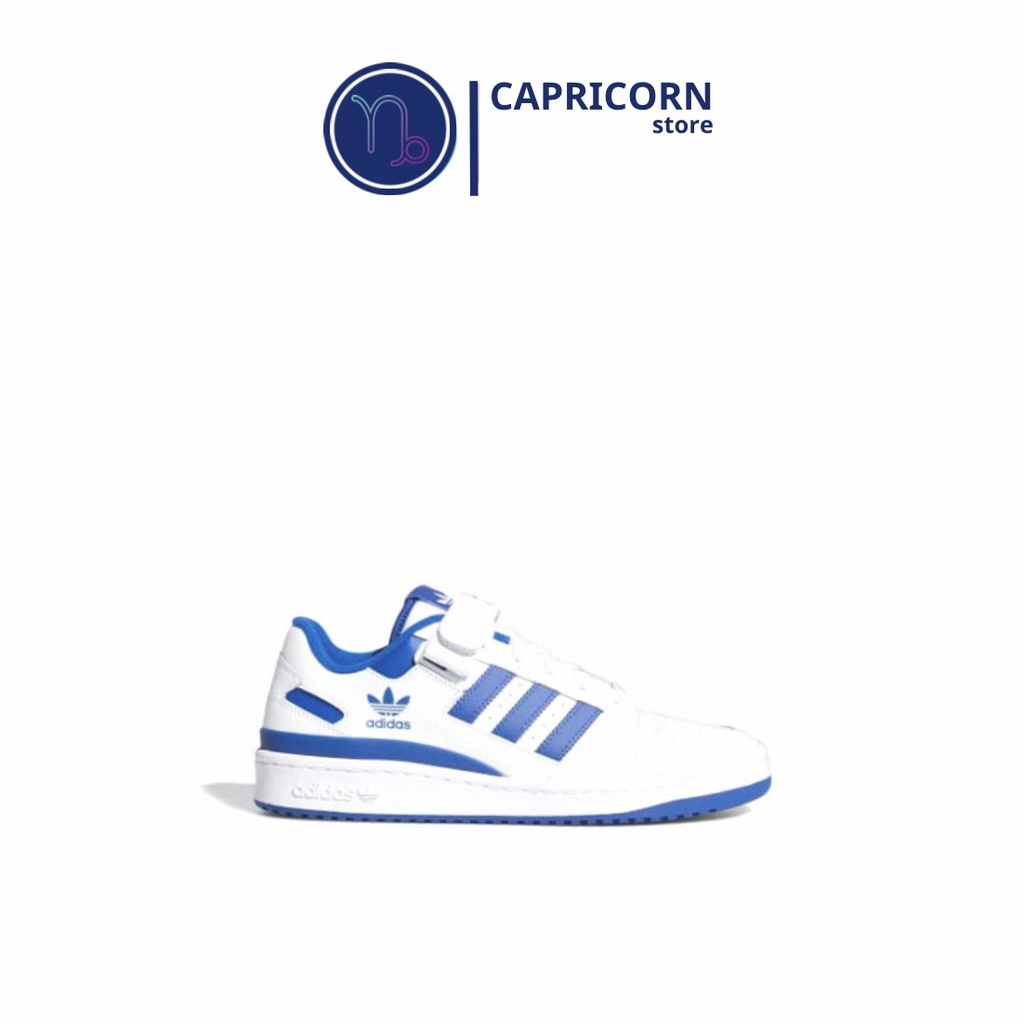 Giày Adidas Forum 84 Low White Blue - Giày Thể Thao Nam Nữ Adidas Quai Dán 3 Sọc Màu Xanh Dương Cực Êm Chân Full Box