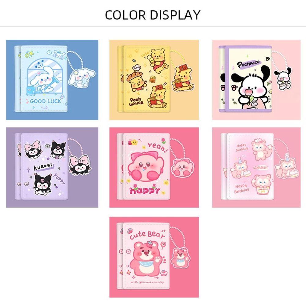 Dyruidoj Kuromi Ví Gấp Ba Bằng Da PU Dáng Ngắn Hình Gấu Dâu Tây Cinnamoroll Dễ Thương Cho Học Sinh