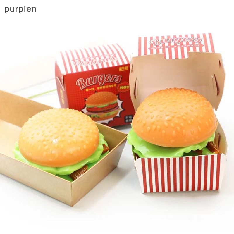 Đồ Chơi Squishy Hình Bánh Hamburger 3D Giúp Giảm Căng Thẳng