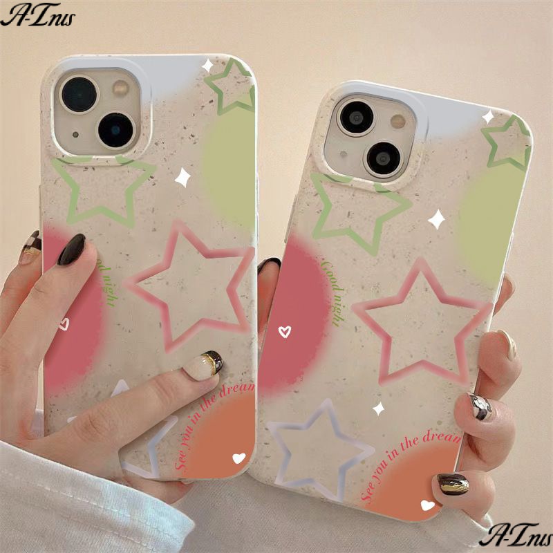Ốp Điện Thoại Dẻo Họa Tiết Ngôi Sao Năm Cánh Đơn Giản Chống Sốc Cho Iphone12 14pro13 7 118iPhone12 plus