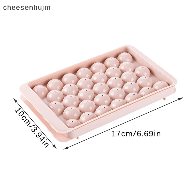 1 Khay Làm Đá Hình Cầu 3D Bằng Nhựa Có Nắp Đậy