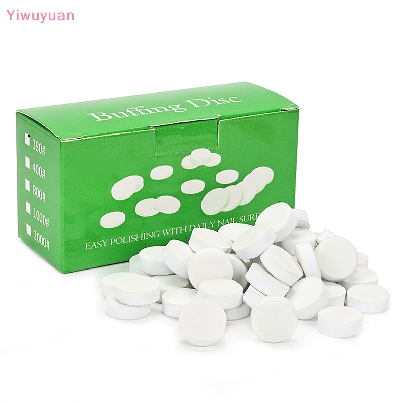 Hộp 50 Đĩa Mài Đánh Bóng Móng Tay 15mm Mới