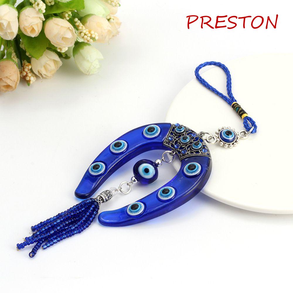 PRESTON Móc Khóa Dây Xích Gắn Điện Thoại Hình Đôi Mắt Quỷ Handmade Trang Trí Phòng Khách / Xe Hơi