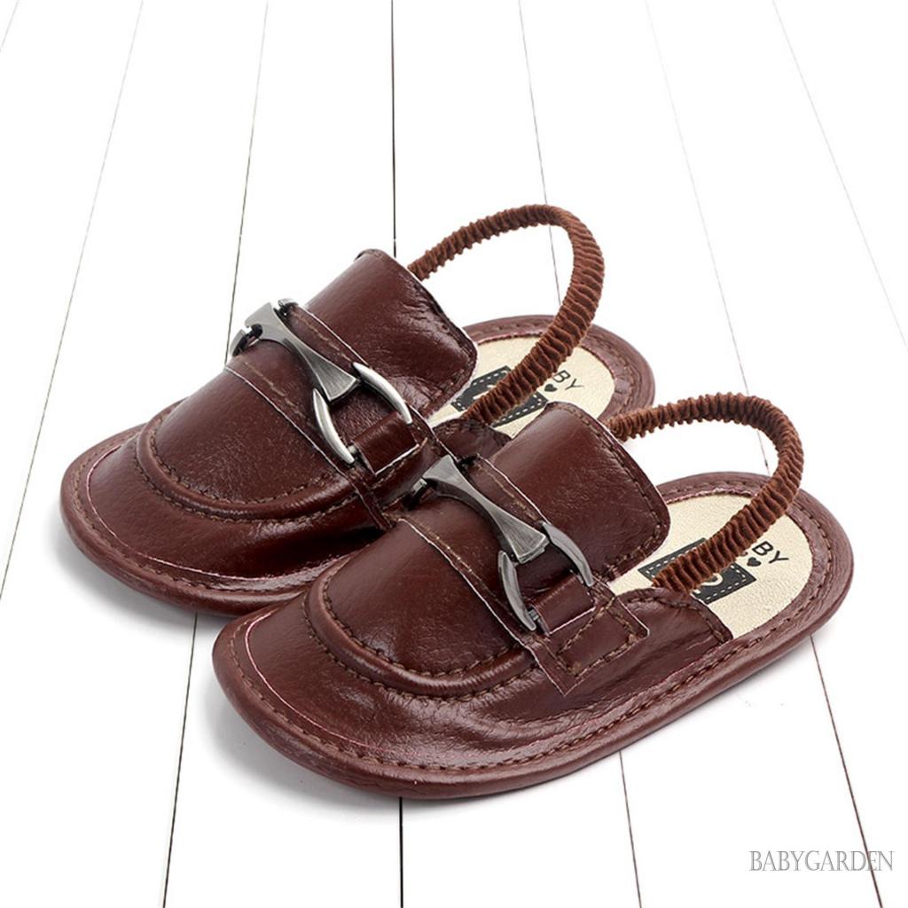 Xăng đan Da PU Đế Bằng Chống Trượt Linh Hoạt Thời Trang Mùa Hè Cho Bé Sơ Sinh
