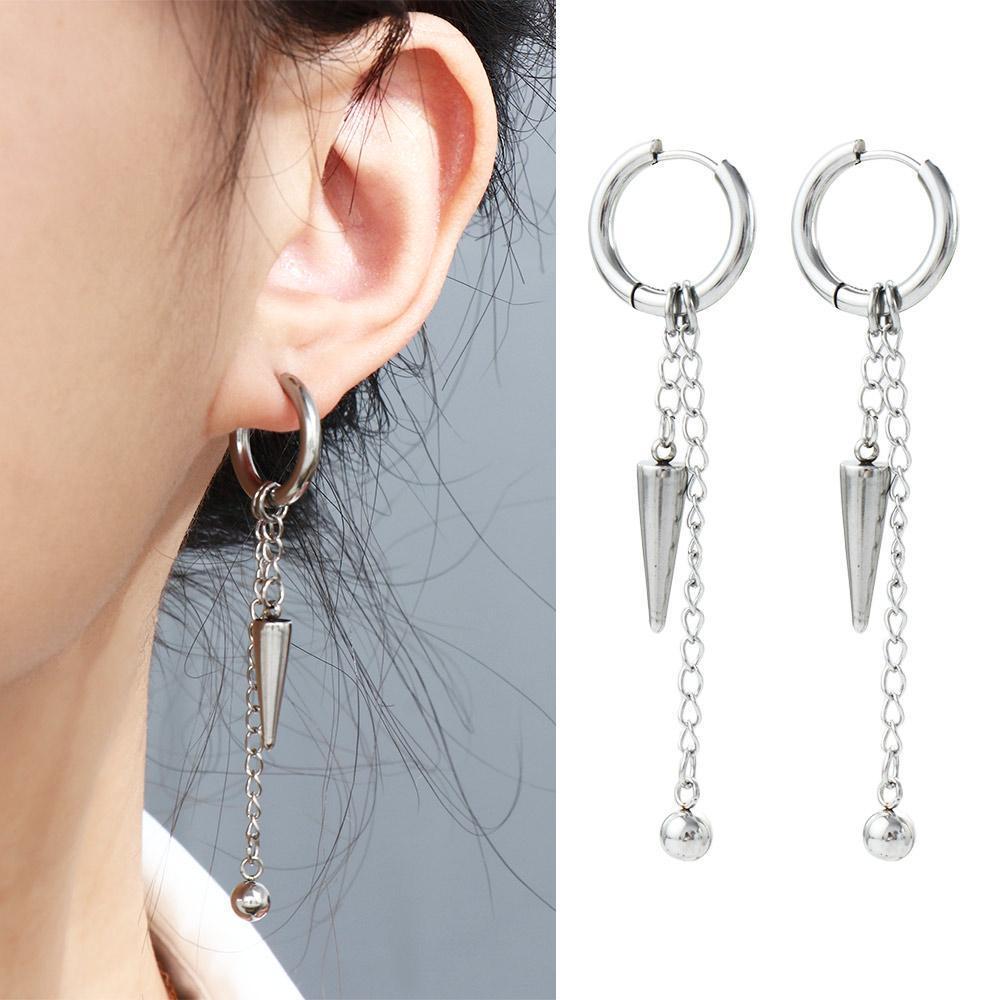 Bông Tai Dạng Vòng Hình Ngôi Sao Phong Cách Hàn Quốc Cho Nam Và Nữ