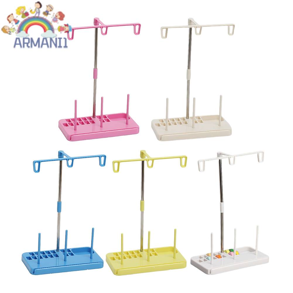 Giá Đỡ Cuộn Chỉ Thêu Hình Nón 3 Trục Tùy Chỉnh Tiện Dụng Cho Máy May