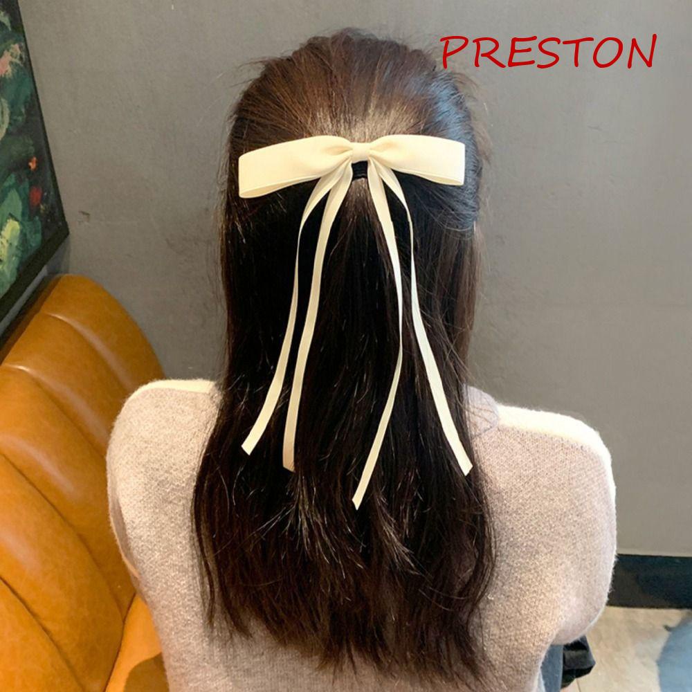 Kẹp Tóc Nơ Tua Rua Dáng Dài Phong Cách Hàn Quốc Cho Bé Gái