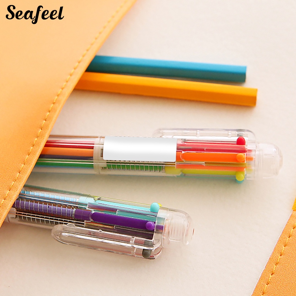 Bút Viết 0.5mm 6 Trong 1 Nhiều Màu Sắc Dành Cho Học Sinh