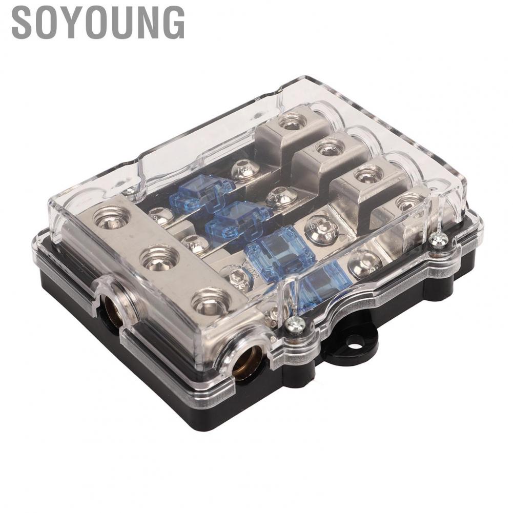 Soyoung ANL Fuse Block Long Lasting 3 in 4 Out Professional for Car Audio System