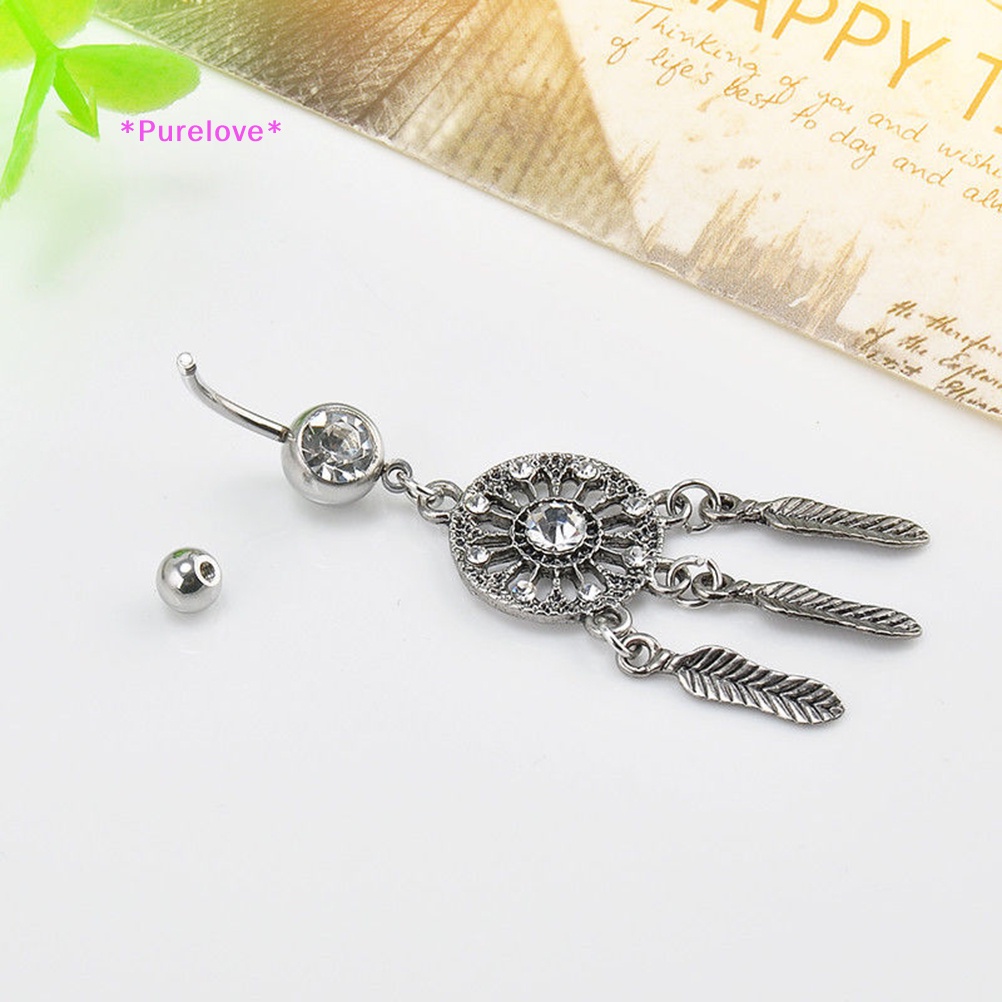 Khuyên Rốn Hình Lưới Giấc Mơ Đính Đá Thời Trang Cho Nữ Mới