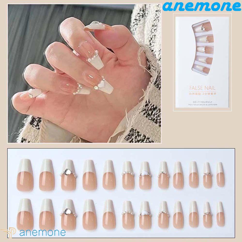 Bộ Móng Tay Giả Hình Ngôi Sao Dáng Dài Có Thể Tháo Rời Che Phủ Toàn Diện DIY Dành Cho Nữ / Bé Gái