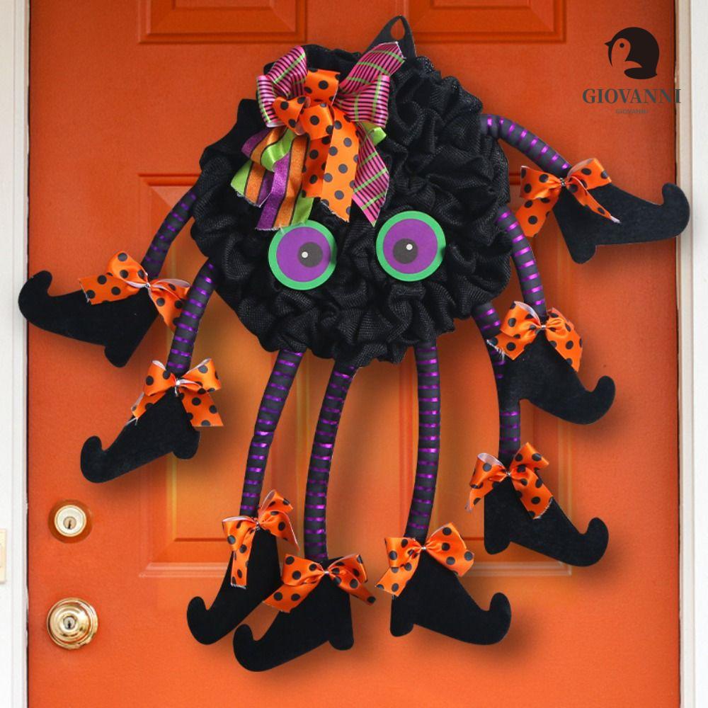 Giovanni Tấm Vải Mềm Treo Cửa Trang Trí Halloween Nhiều Chân Nhện Đáng Sợ