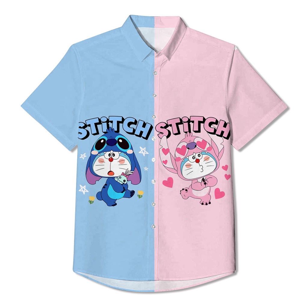 Áo Sơ Mi Nam In Hình Doraemon Phong Cách Hawaii
