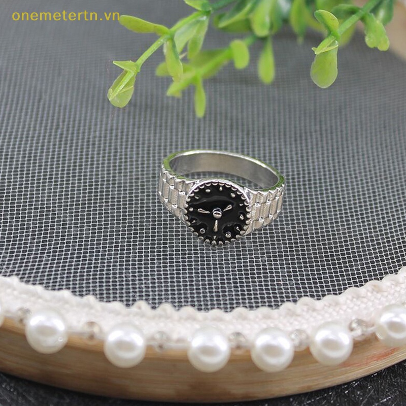 Nhẫn Thời Trang Hình Đồng Hồ Cá Tính Độc Đáo