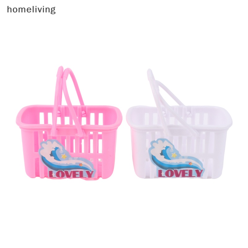 1 Bộ Giỏ Đựng Đồ Giặt Bằng Sắt Dùng Trang Trí Nhà Búp Bê