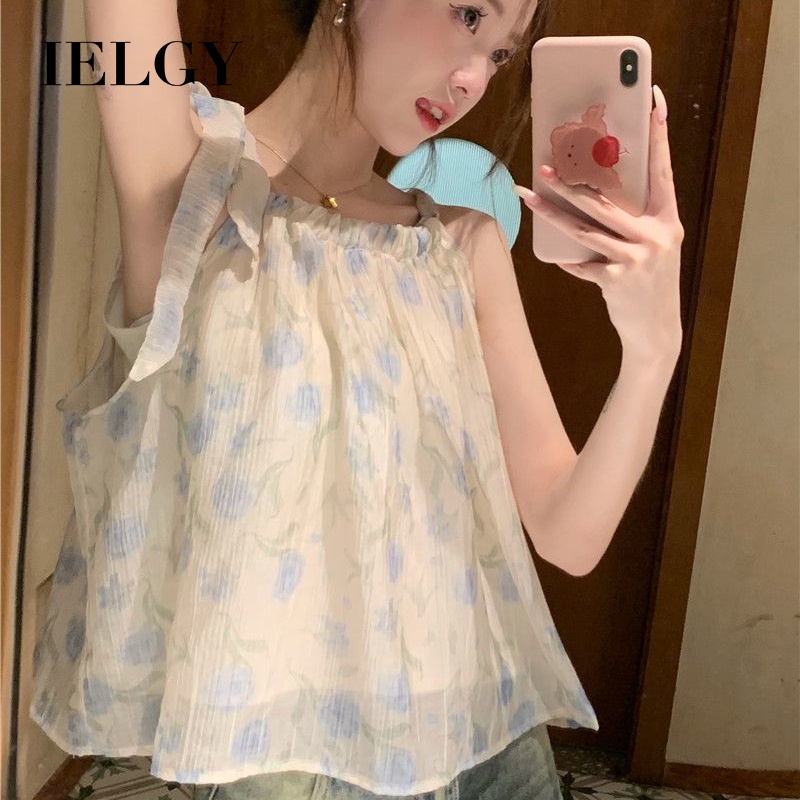 Áo Hai Dây Thắt Nơ Phong Cách Phương Tây Dành Cho Nữ