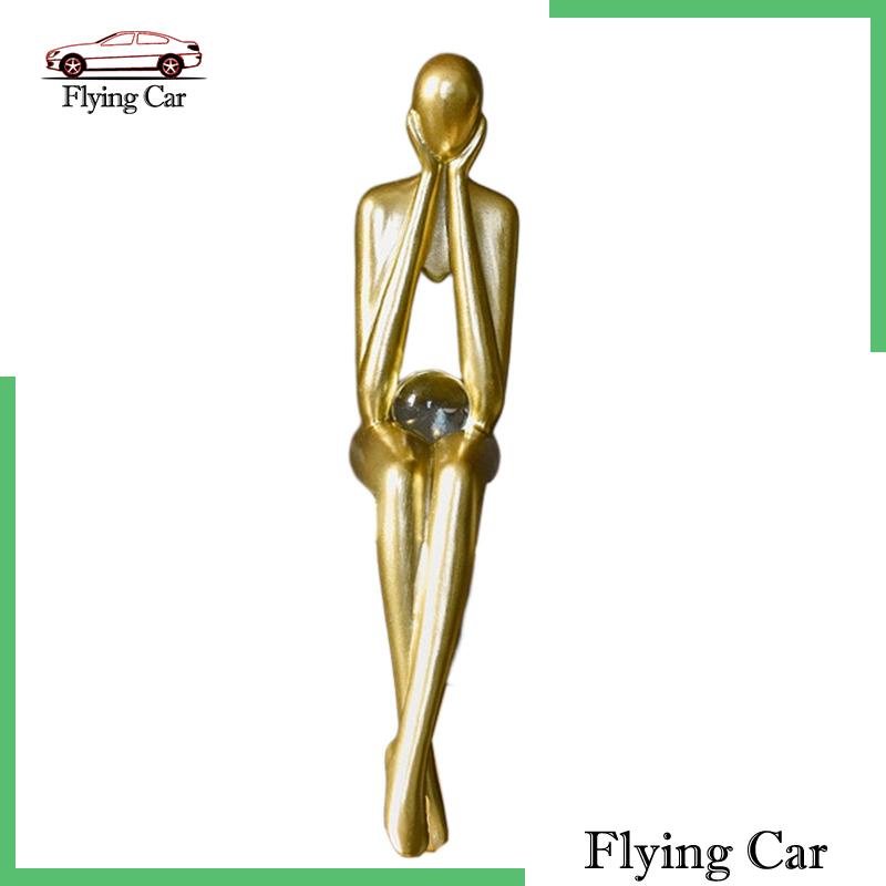 Đồ trang trí Tượng Người Suy Tư Mini Bằng Nhựa Resin Hiện Đại Trang Trí Nhà Cửa