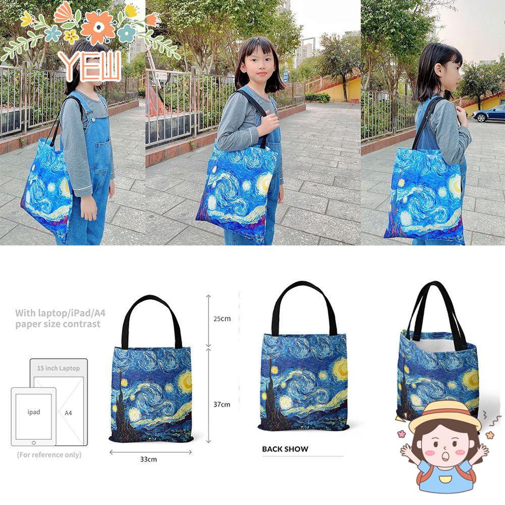 Túi Tote Cỡ Lớn In Họa Tiết Tranh Van Gogh Độc Đáo Thời Trang Cho Nữ