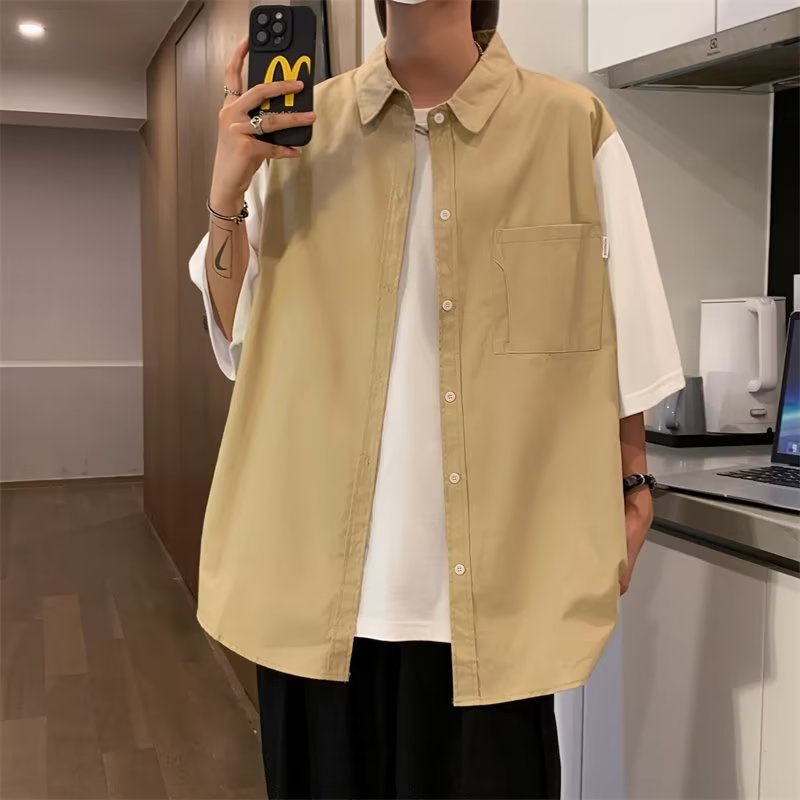 Áo Ba Lỗ Giả Hai Lớp In Chữ You First Love Laowang Waffle Phong Cách Nhật Bản Trẻ Trung Dành Cho Nam